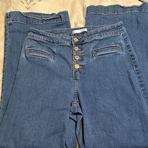 A187.  LC Lauren Conrad Blue Flare Jeans